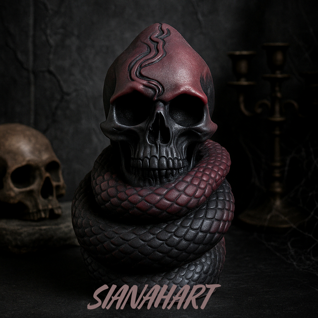 Bougie moulée - Skull