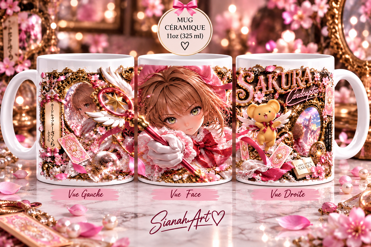 Sakura chasseuse de cartes - mug