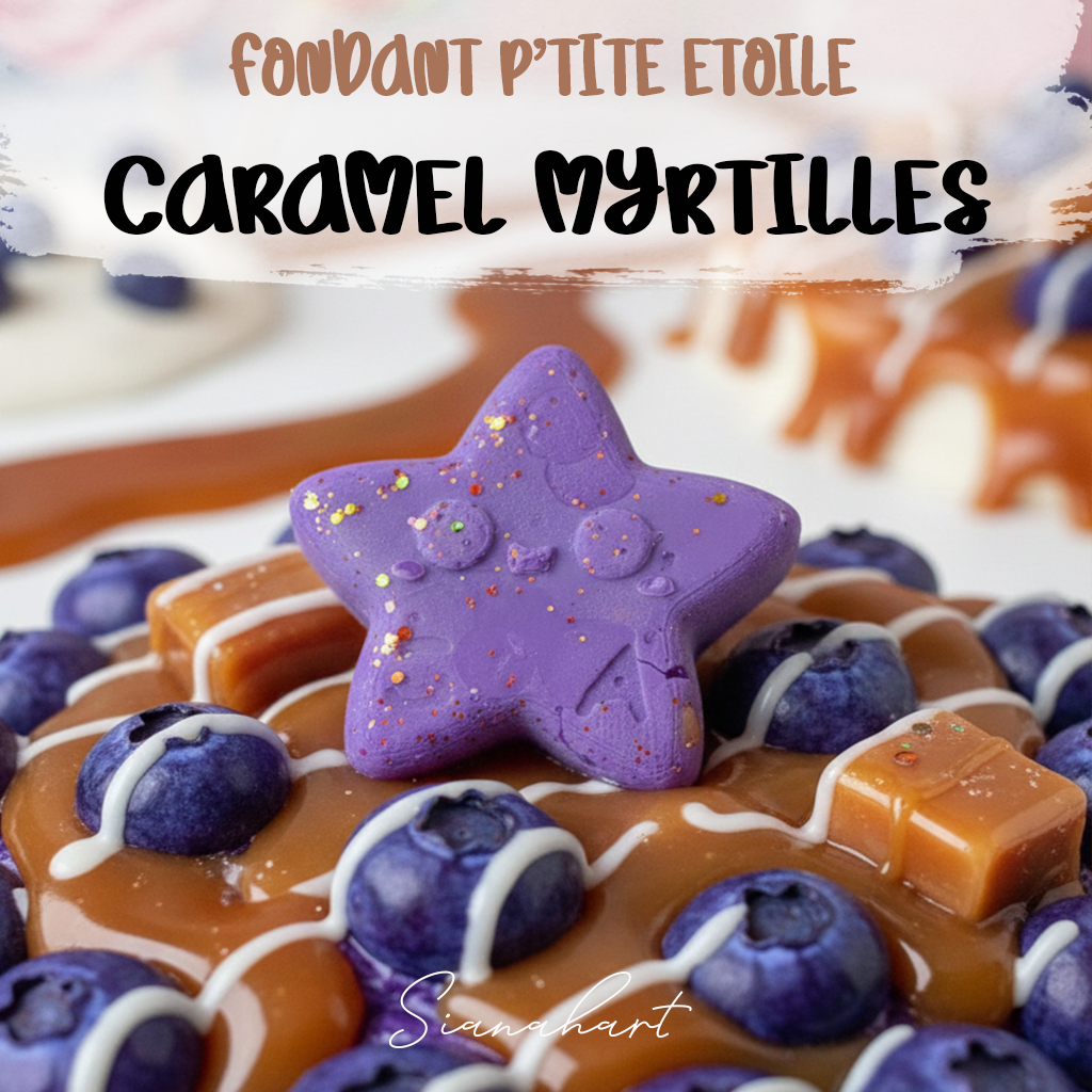 Fondant parfumé p'tite étoile - Caramel Myrtilles