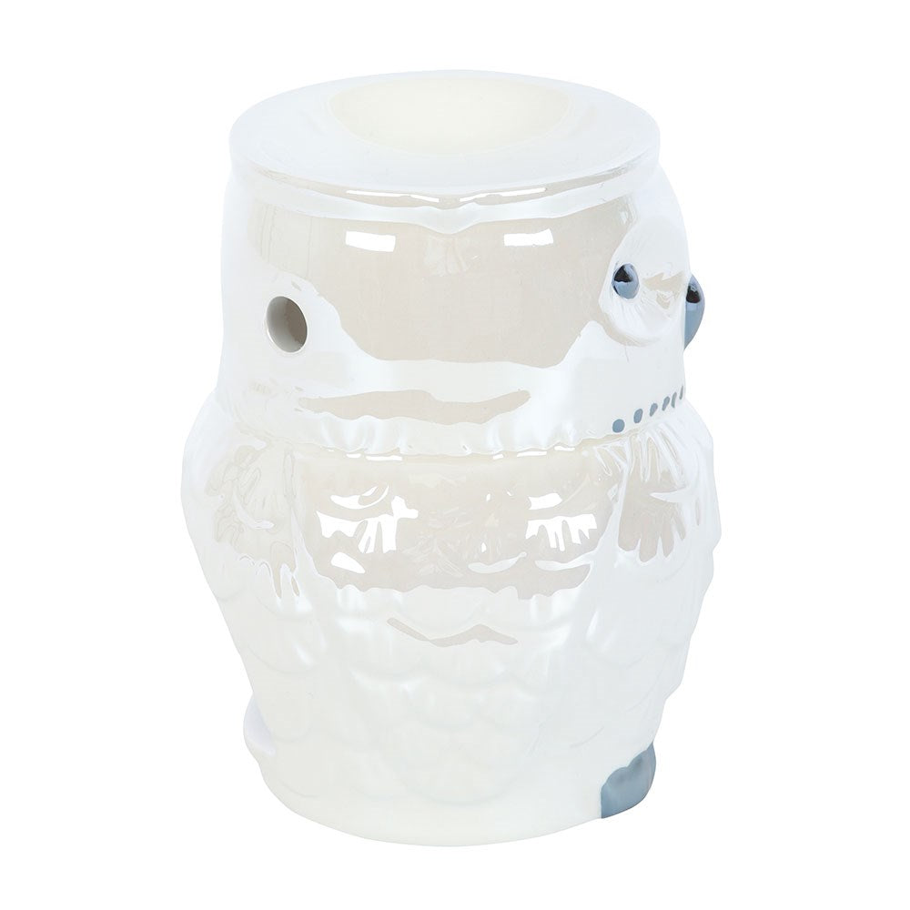 🦉 Brûle-parfum Chouette en dolomite et céramique