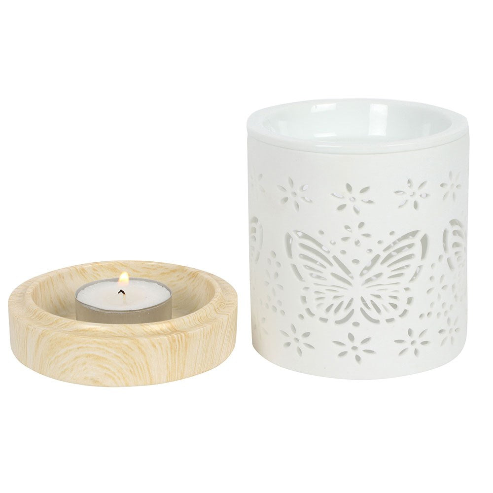 🦋 Brûle-parfum Papillon en céramique