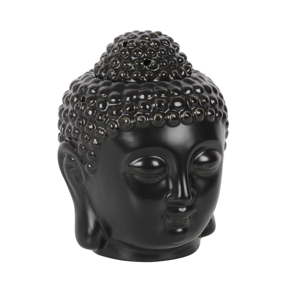 🕉️ Brûle-parfum Bouddha NOIR en céramique