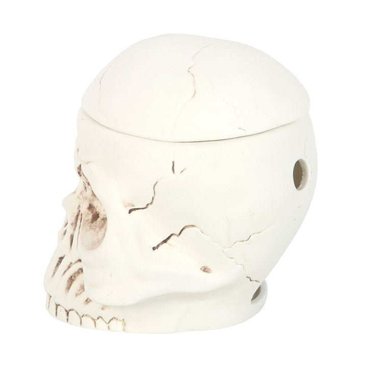 💀 Brûle-parfum Crâne en céramique