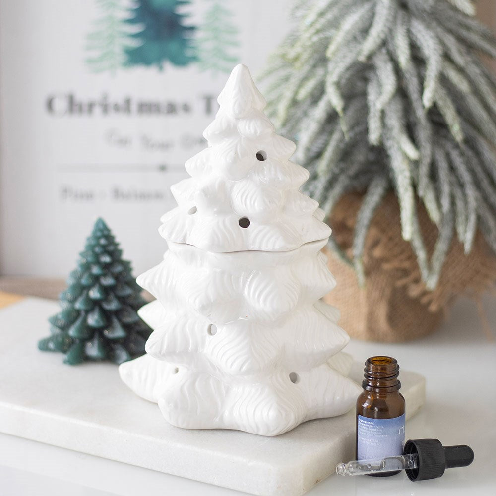 🎄 Brûle-parfum Sapin de Noël en céramique