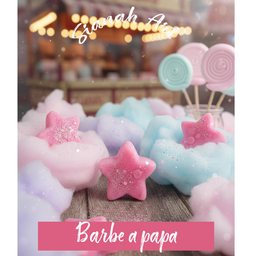 Fondant parfumé p’tite étoile - Barbe à papa.