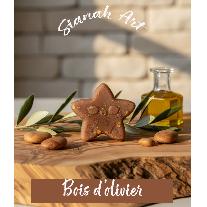 Fondant parfumé p'tite étoile - Bois olivier.