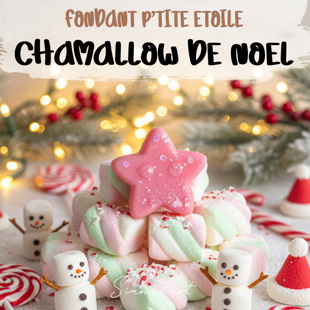 🌟 Fondant P’tite Étoile – Chamallow de Noël