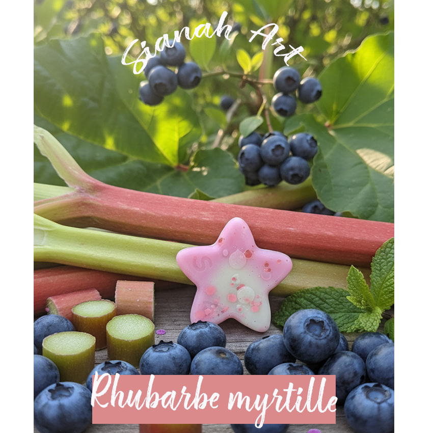 Fondant parfumé p'tite étoile - Rhubarbe myrtille