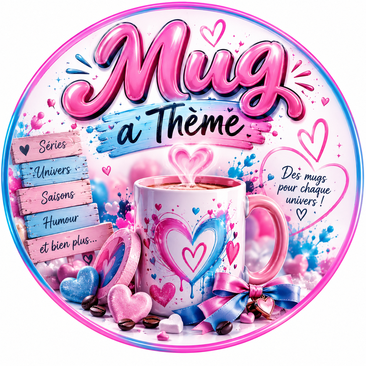 Mugs by Sianah & PERSONNALISATION.