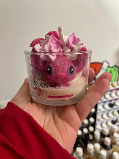 Bougie pinki Stitch - pêche