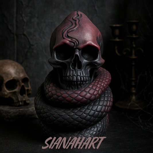 Bougie moulée - Skull