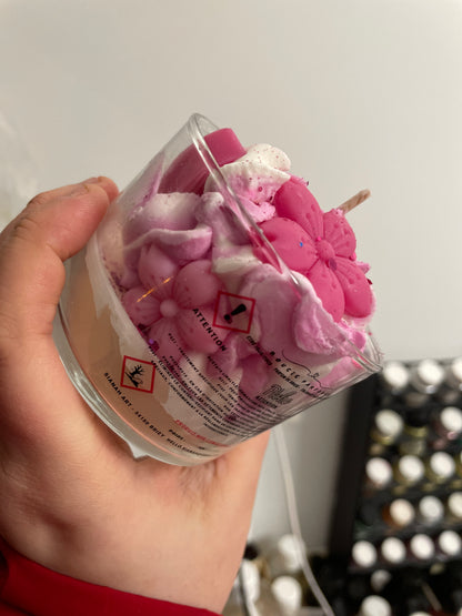 Bougie pinki Stitch - pêche