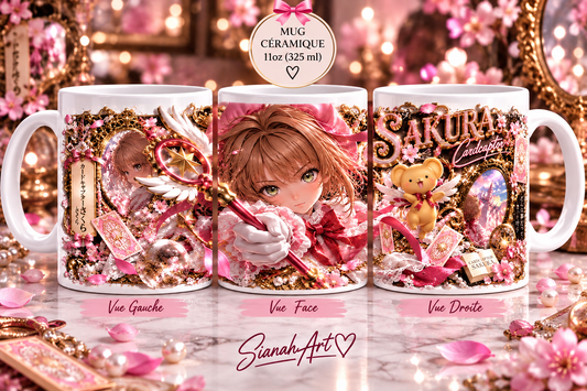 Sakura chasseuse de cartes - mug