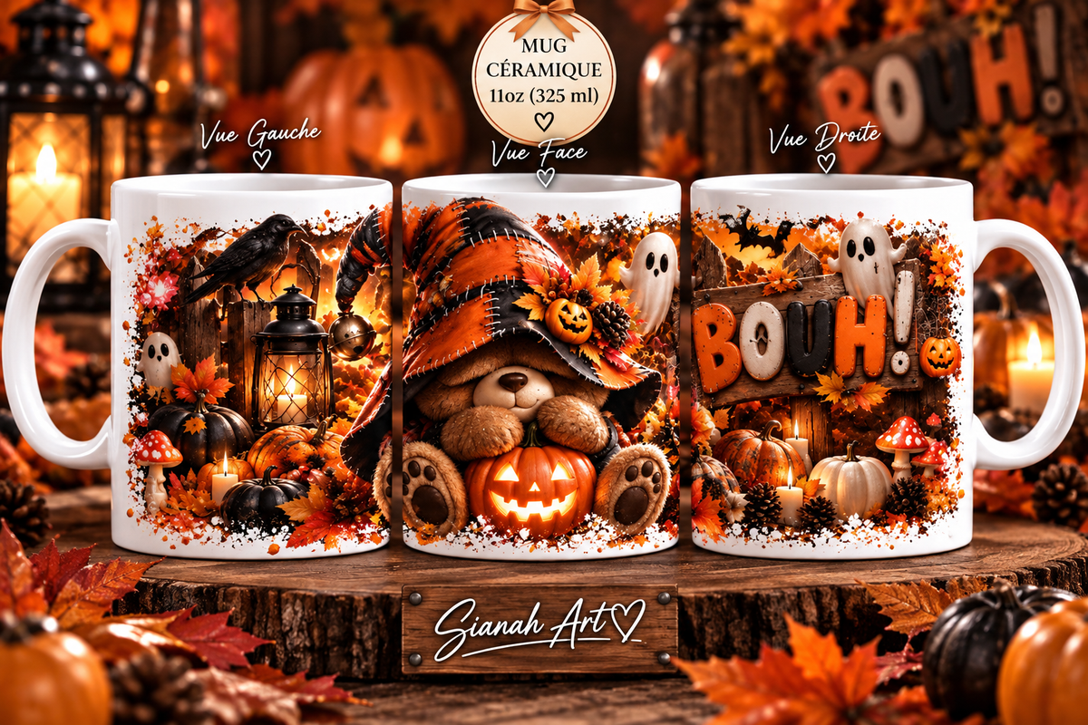 Mug - Gnome ourson Halloween 🎃