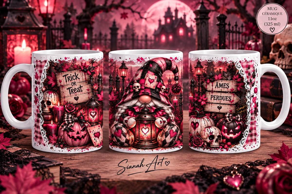 Mug Âmes perdues - Gnome- halloween