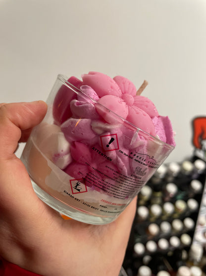 Bougie pinki Stitch - pêche