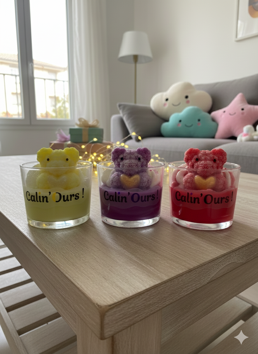 Bougie Calin'Ours ! - Fruit du dragon