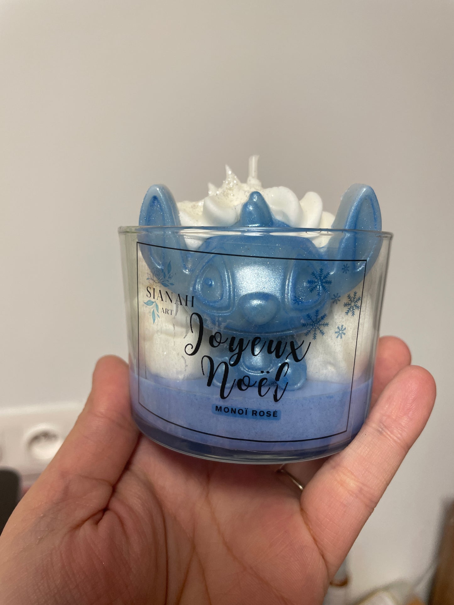 Bougie Stitch - Monoï rosé