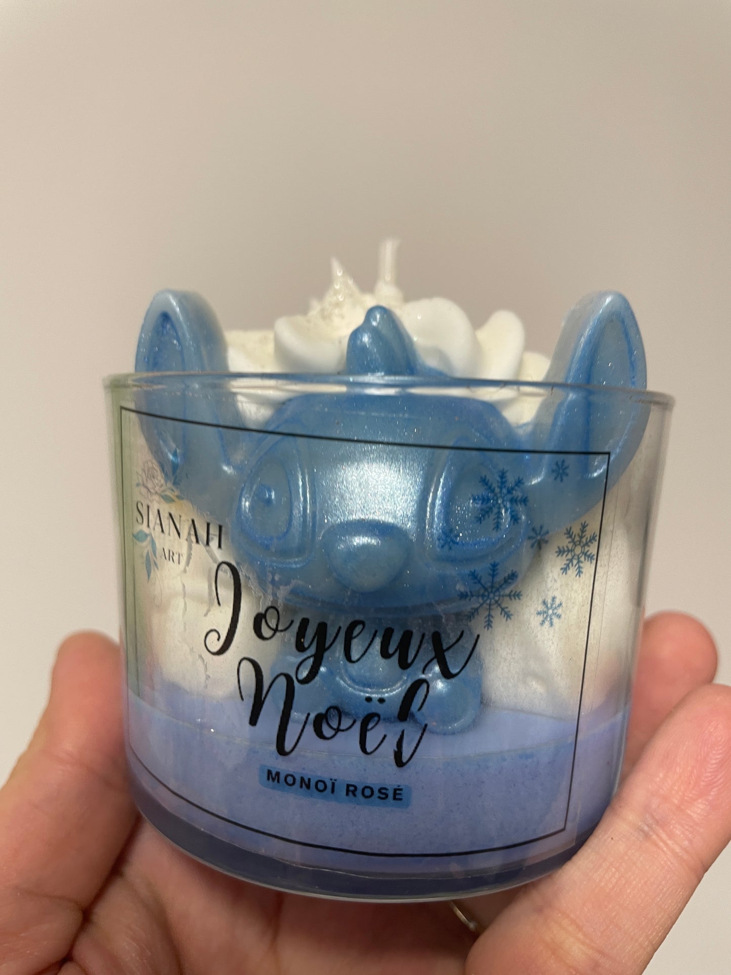 Bougie Stitch - Monoï rosé