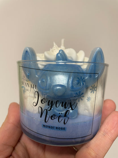 Bougie Stitch - Monoï rosé