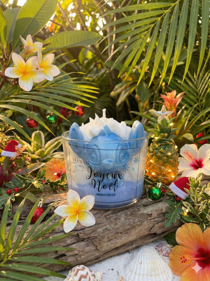 Bougie Stitch - Monoï rosé