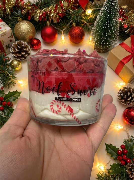Bougie Noël Sucré – sucre d’orge.