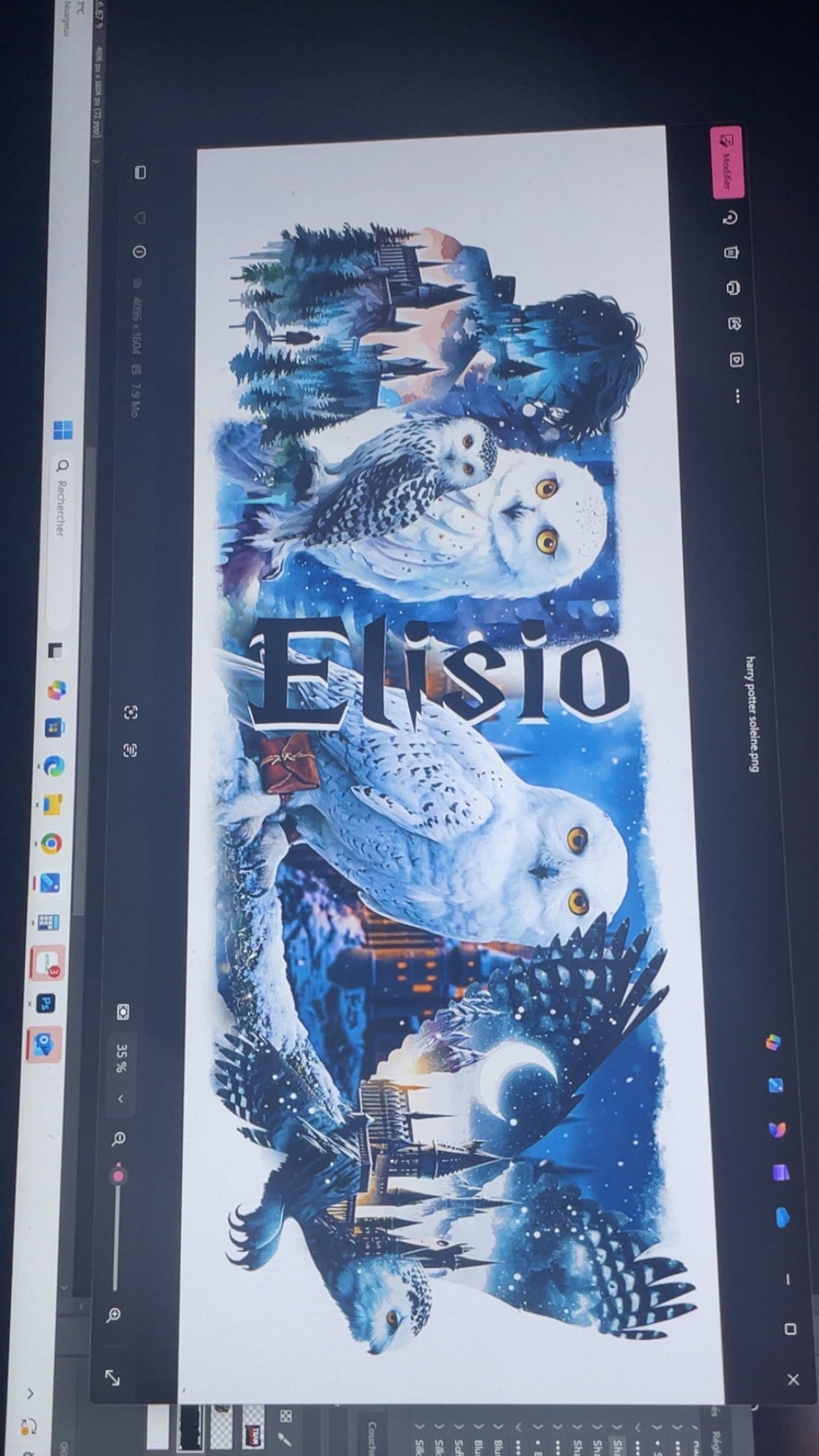 Mug perso - Harry Potter hedwig