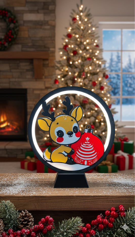Lampe Renne de Noel
