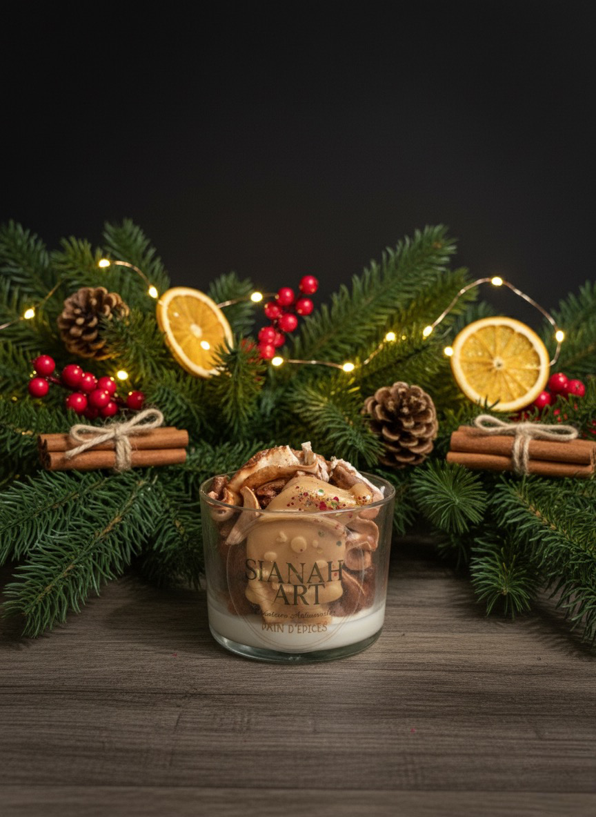 Bougie monsieur pain d'épice