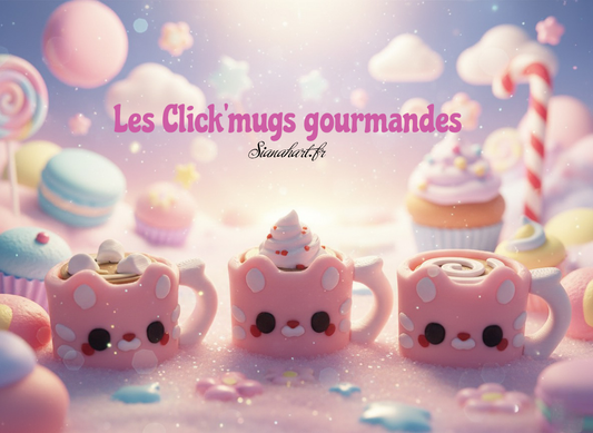 ☕️ Les Click’mugs Gourmandes - Clickers anti-stress
