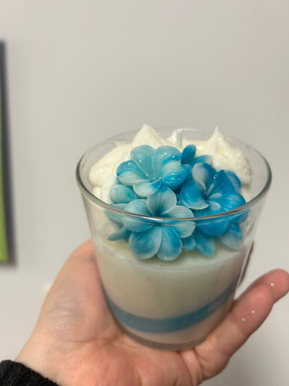 Bougie Pétales Givrées - Licorne féerique