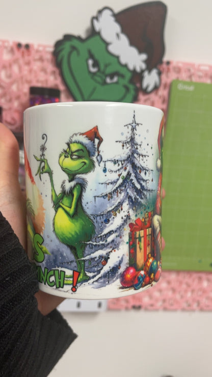 Template Mug PSD - Prénom personalisable - Grinch