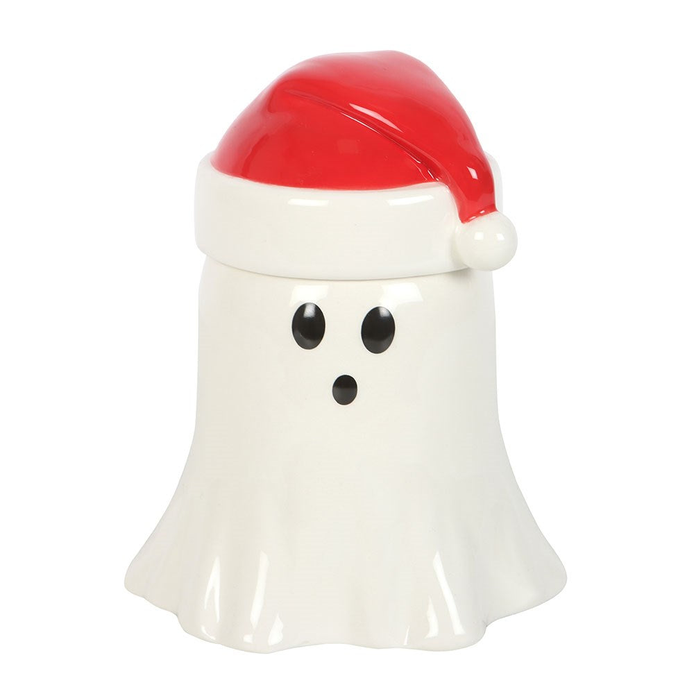 👻✨ Brûle-parfum Fantôme de Noël – Céramique festive