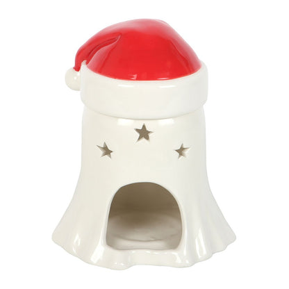 👻✨ Brûle-parfum Fantôme de Noël – Céramique festive