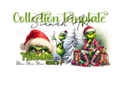 Template Mug PSD - Prénom personalisable - Grinch