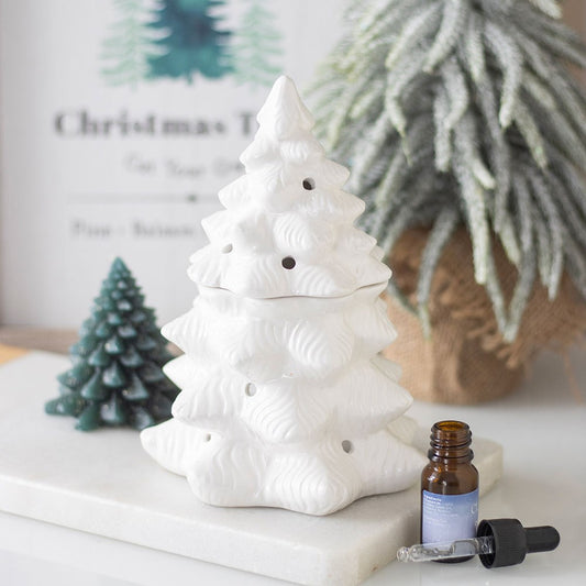 🎄 Brûle-parfum Sapin de Noël en céramique