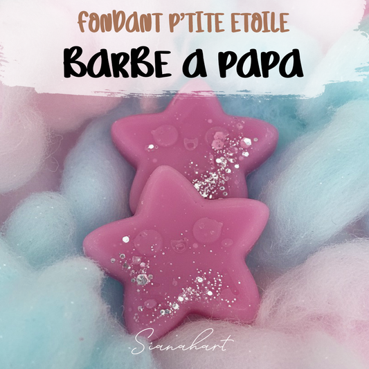 Fondant parfumé p’tite étoile - Barbe à papa.