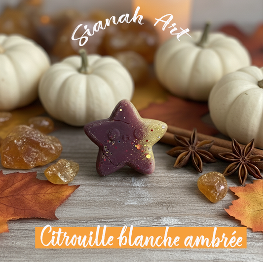 Fondant parfumé p'tite étoile - Citrouille Blanche ambré