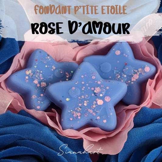 Fondant p'tite étoile - Rose d'amour