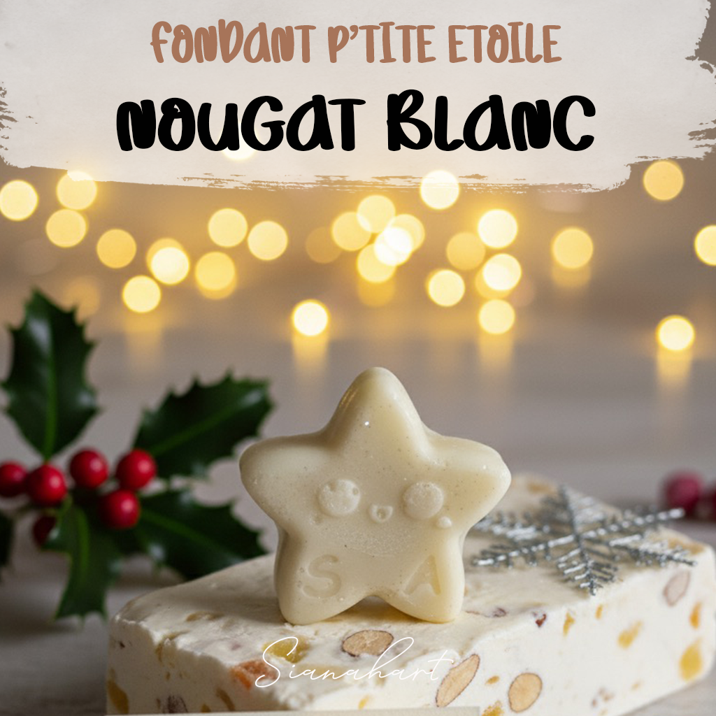 Fondant parfumé p'tite étoile - Nougat Blanc
