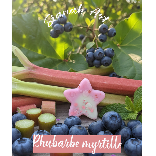 Fondant parfumé p'tite étoile - Rhubarbe myrtille